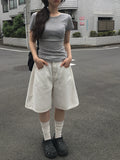 [Planning] Niu Shirring Short Sleeve T-Shirt