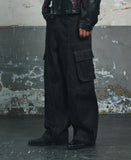 OBLIQUE PATCH DENIM PANTS