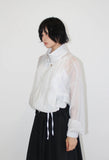 SHEER HIGH-NECK JUMPER