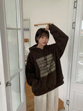 [unisex] Pikuyo printing brushed over hoodie