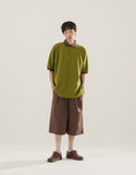 Chess Ringer Collar Short Sleeve T-shirt