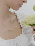 Ice Cushion Silver Necklace