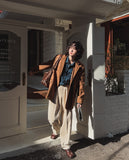 Basel Two-Tuck Corduroy Wide Pants