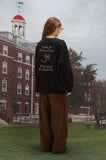 Positive Embroidery Raglan Sweatshirt