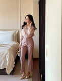 Easy Fit Banding Straight Slacks Pants