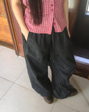 Tenshi Non-Fade Raw Fabric Two-Way Pin Tuck Banding Pants