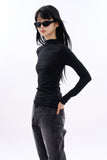 Lily half turtle-neck slim long sleeve