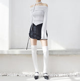 Le L String Shirring Skirt