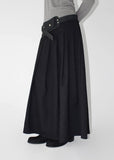 FLUID PLEATS LONG SKIRT