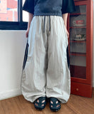 Sugars Color Matching Track Wide Nylon Pants