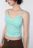 [with cup] PETIT DOT LACE SLEEVELESS