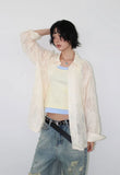 FEATHERY LACE SHIRT