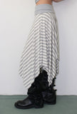 SWAY STRIPE UNBAL SKIRT