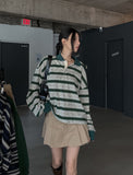 Hedin Stripe Collar Long Sleeve