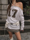 17 Numbering Summer Color Matching Knit
