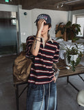 Kiyoshi Stripe Rugby Short Sleeve T-Shirt