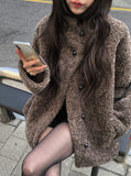 Rodin Fluffy Fur Wool Half Coat