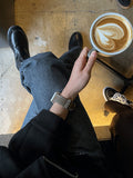 Black Marble chelsea boots