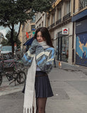 Soap Stripe Two-Way Crop Knit