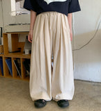 [unisex] Rukuni Pintuck Cotton Wide Banding Pants