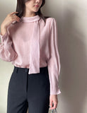 Noen Tencel Chiffon Tie Blouse