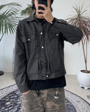 Cardan Washing Leather Jacket