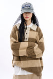 Junior rugby over knit collar shirt