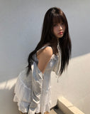 Jurn Lace Layered Sleeveless One Piece