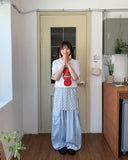 Insico Layered Banding Dot Skirt