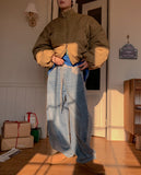 Moira Heavy Pile Denim Pants