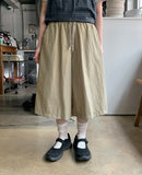 [unisex] Rald Nylon Banding Crop Bermuda Pants