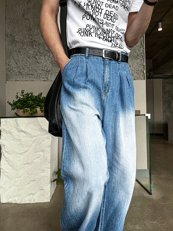 【COSYHARU】Micro Brush Cool Denim Pants COSYHARU (コシハル) - マイクロブラシクールデニムパンツ