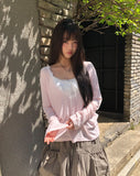 Dina Lace Ribbon Adjustable Cap Sleeveless Top