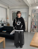 [unisex] Seina Banding Brushed Wide Knit Pants