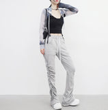 Zeo Tie-Dye See-Through Bolero Hood