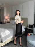 Minella Slit Banding Skirt