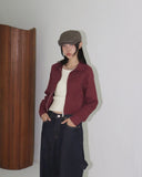 [MADE] Nicho Rivet Stud Collar Two Way Cotton Zip-Up