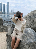 Summer Boucle Collar TOP Long Sleeve Ver