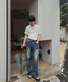 Ser vintage washed flare denim pants