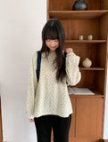 Phem Flower Over Round Long Sleeve Tee