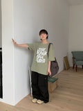 [unisex] Nelty printed knit short sleeve tee