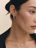 Essence Silver (W) Tennis One Touch Earrings M