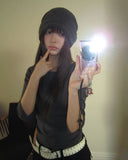 Enel Vintage Shirring Pleated Beanie