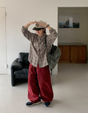 Dashu Pigment Color Wide Pants