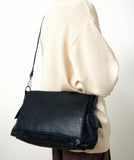 CRACK LEATHER CROSS BAG