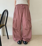 [unisex] Rilkan Summer Banding Wide Cargo Pants