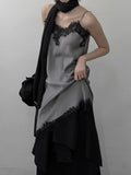 Silver Lace Slip One Piece