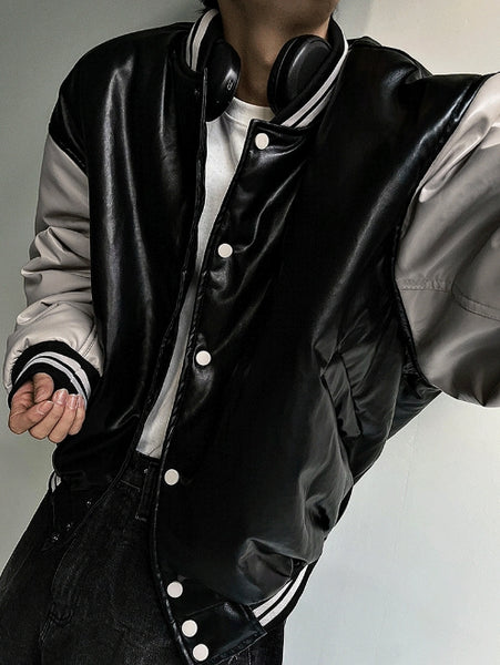 COSYHARU (コシハル) - ドミニクカラーペディンジャケット / Dominic color matching padded ...