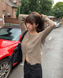 Duran V-neck Layered Bustier Cardigan