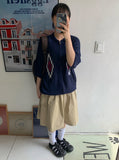 [unisex] Peulryu two-way short sleeve knit zip-up